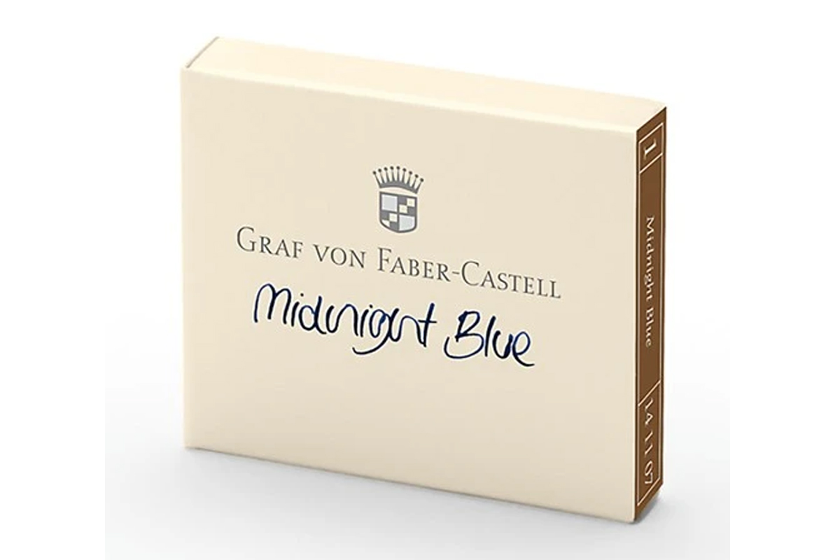 Graf von Faber-Castell Inktpatronen Midnight Blue 6x